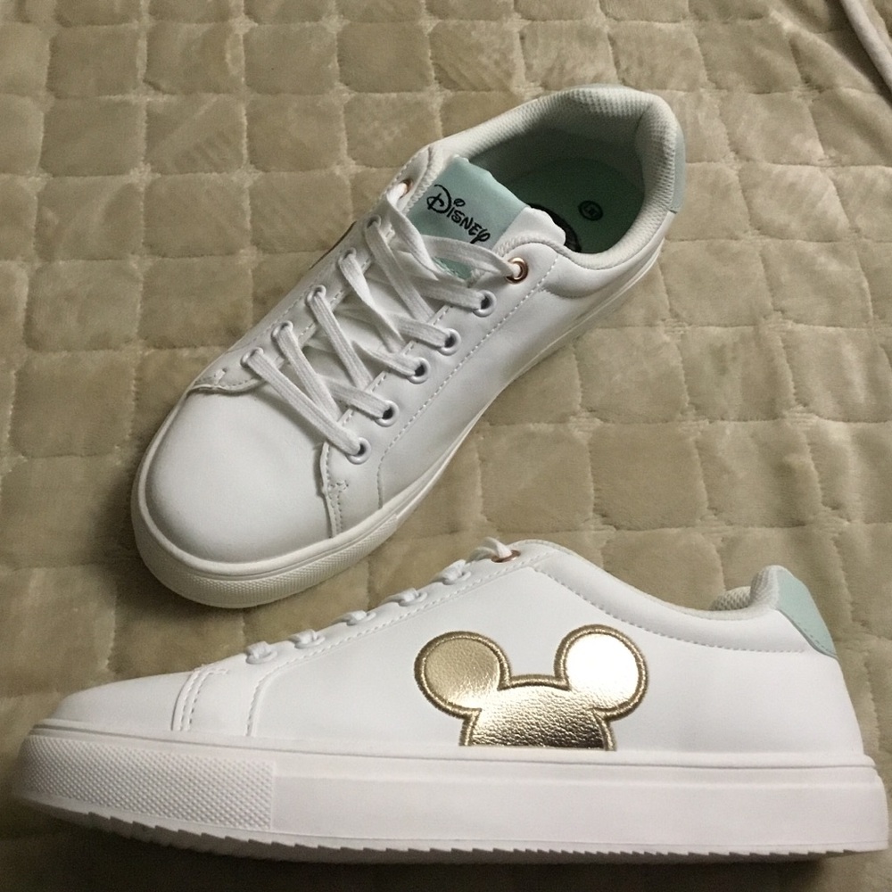 Disney Mickey Mouse White Sneakers